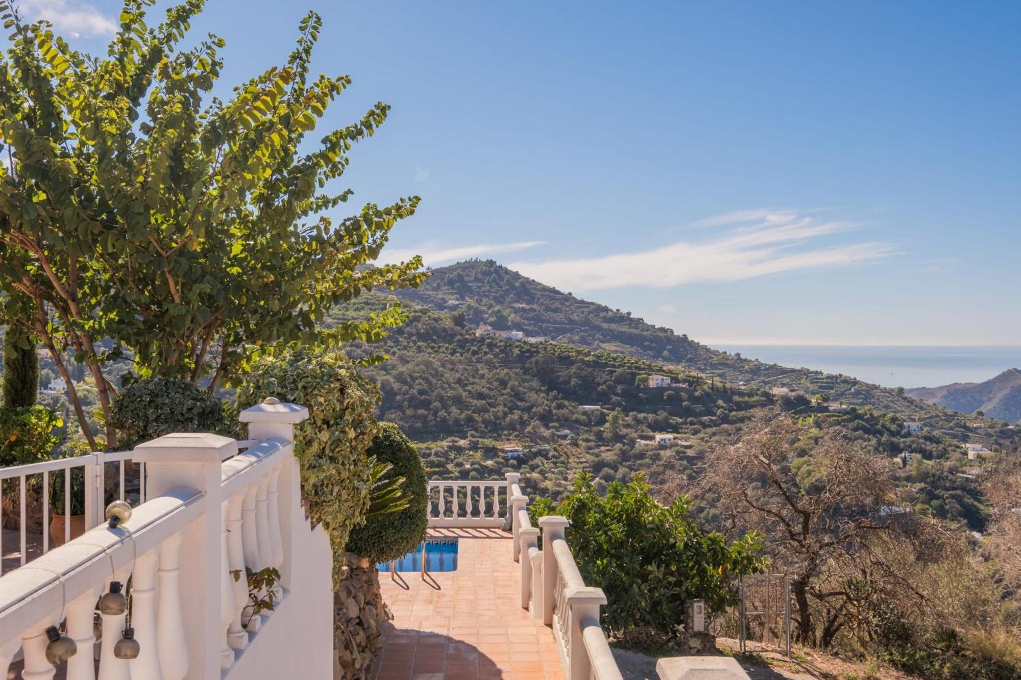 Casa La Siesta - Villa with private pool&fabulous sea views Málaga Esterno foto